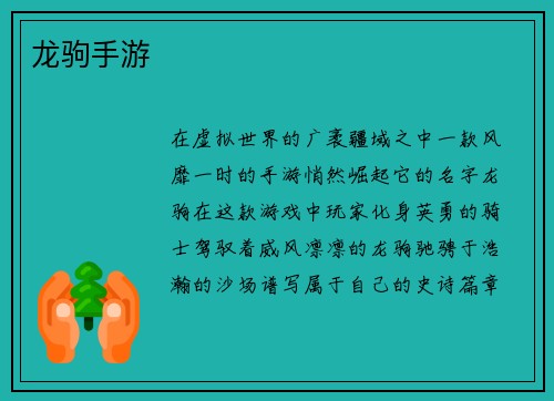 龙驹手游